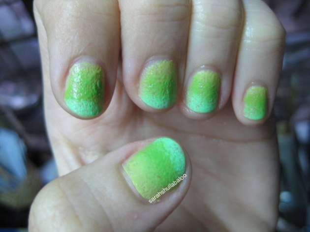 Green Ombré Nails
